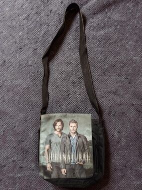 Supernatural Graphic Crossbody Messenger Bag - Black. Excellent Condition!